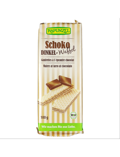Gaufrettes Épeautre Chocolat Bio 100g