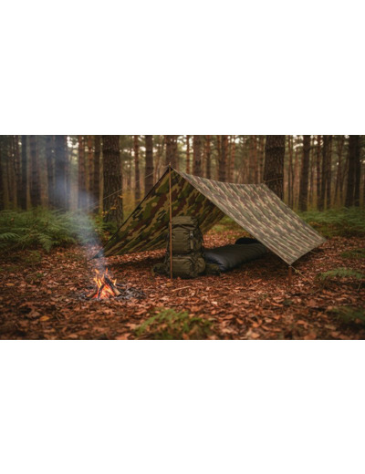 Bâche Bivouac Ultra-Light 2x3 m Imperméable Camo CE
