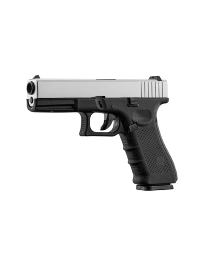 Pistolet airsoft Glock 17 réplique GBB EU7 noir et silver - Airsoft