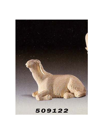 Mouton couché bois naturel 9cm