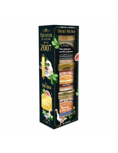 Coffret 3 tartinables Foie Gras de Noël 3x90g