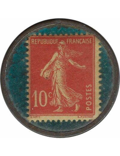 JETON - TIMBRE MONNAIE - 10 CENTIMES CHOCOLAT LABOUESSE TB