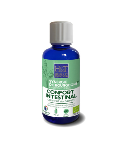 Synergie de bourgeons bio-confort intestinal-50ml-Herbes et Traditions