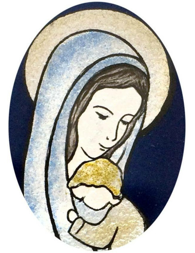 Mère & Fils 6,4X4,4cm - EMAUX DU LIBAN