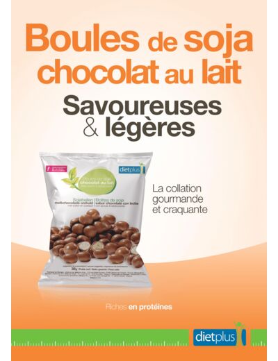 Boules de soja chocolats au lait