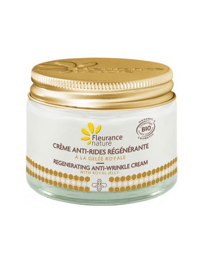 Crème antirides régénérante à la Gelée Royale Bio 50ml