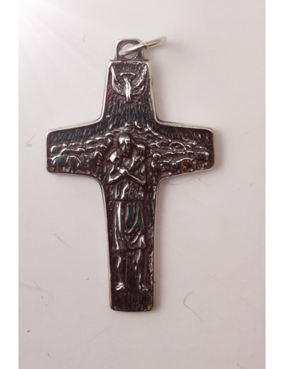 Croix en Argent 925  40mm CHRIST BON PASTEUR