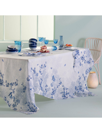 Nappe VOLIERE BLEU Garnier-Thiebaut