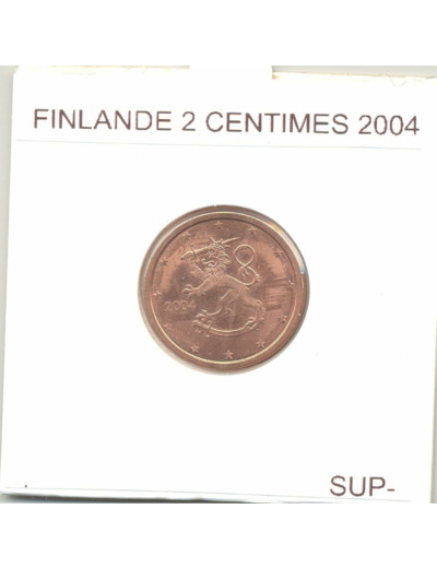 FINLANDE 2004 2 CENTIMES SUP-