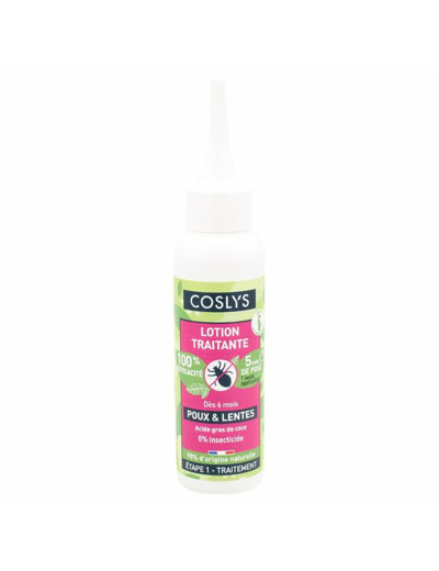 Poux et lentes lotion traitante 100ml Coslys