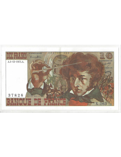 FRANCE 10 FRANCS BERLIOZ 04/12/1975  X.263 SPL