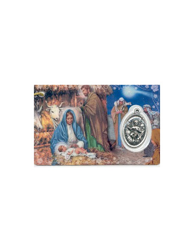 Carte-prière avec insertion NATIVITE - portugais