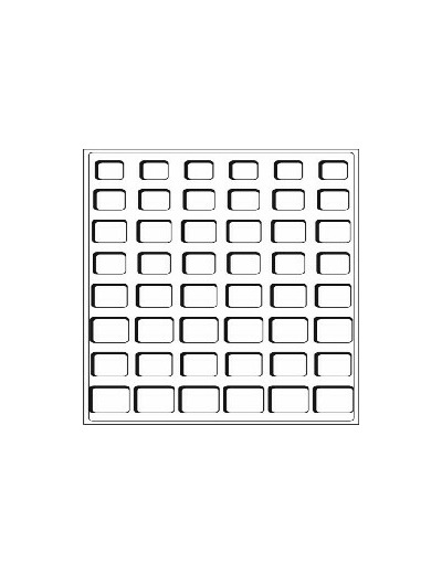 PLATEAU S BLEU 48 CASES POUR EURO AVEC OU SANS CAPSULES 309571