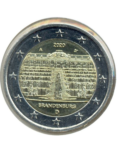 ALLEMAGNE 2020 A 2 EURO COMMEMORATIVE BRANDEBOURG SUP