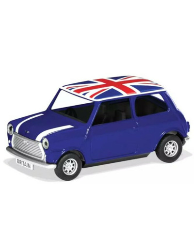 Miniature Best of British Classic Mini . Bleu Mini 1/36