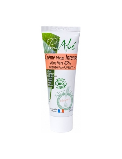 Crème hydratante intense peau très sèche Aloé Vera 63% 50ml