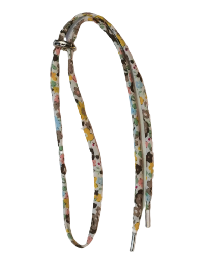 Collier en Tissu 60cm réglable - Nuancé Marron
