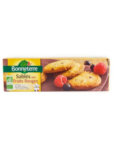 Biscuits Sablés aux Fruits Rouges Bio 150g