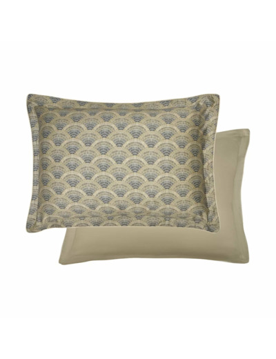 Taie d'oreiller ÉVENTAILS ARGILE Garnier Thiebaut