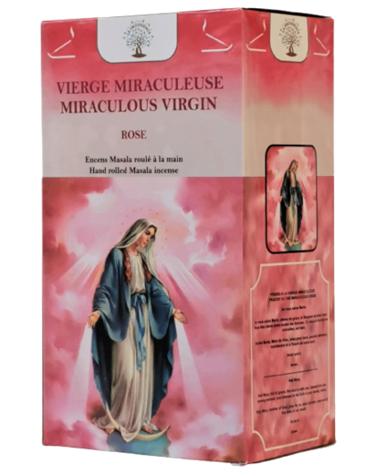 12 étuis de 12 bâtons d'Encens - Vierge Miraculeuse - Rose