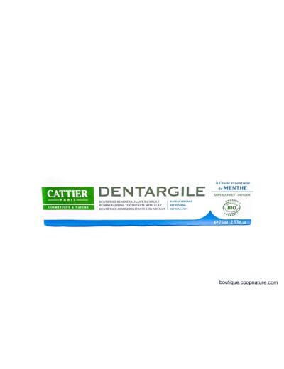 Dentifrice Dentargile à la Menthe Ecocert Bio 75ml