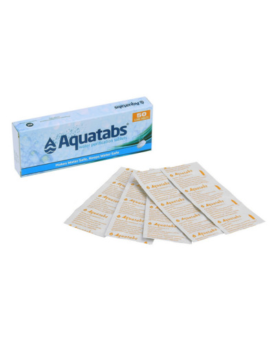 Tablettes de purification d'eau efficace - Kit 50 pastilles