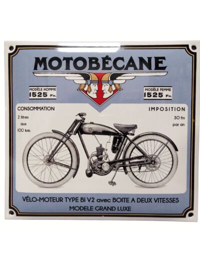 Plaque émaillée - MOTOBECANE - vintage