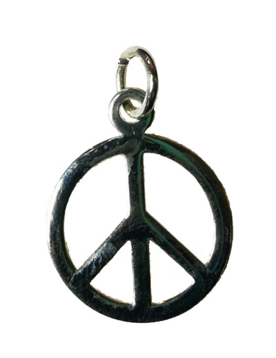 Pendentif en Argent 925 - SYMBOLE DE LA PAIX 17mm