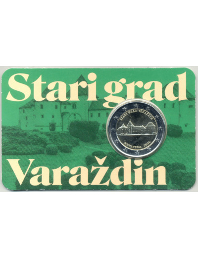 CROATIE 2024 2 EURO VARAZDIN COINCARD