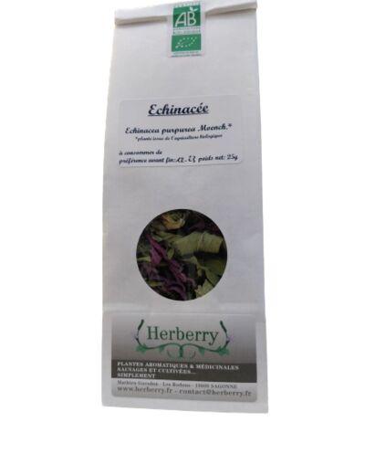 Echinacée pourpre Bio pour tisanes-25g-Herberry