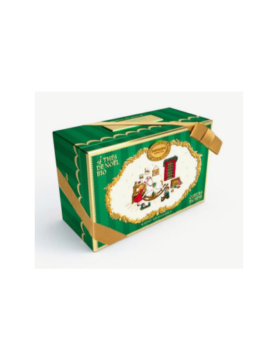 Coffret 4 tisanes de Noël bio Coeurs en fête 24 sachets