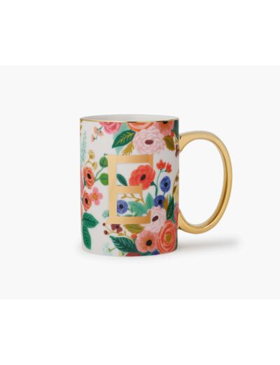 Mug Garden Party Lettres E  - Rifle Paper Co