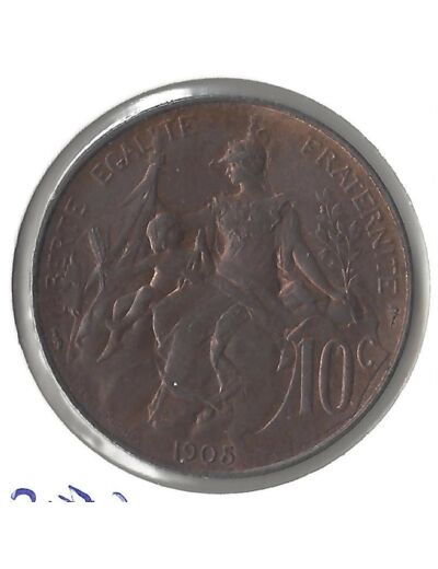 FRANCE 10 CENTIMES DUPUIS 1905 SUP/NC