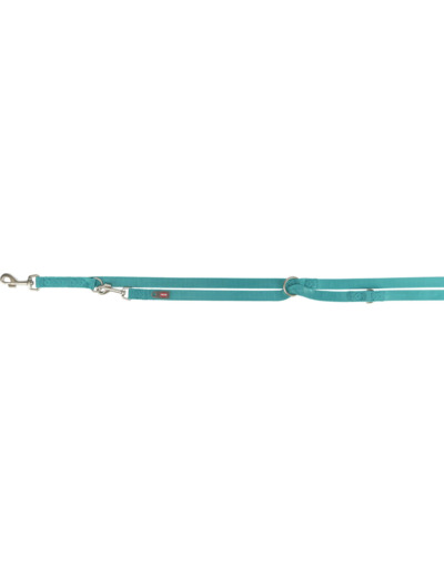 TRIXIE Premium, Laisse réglable 3P AQUA - 2M x 15mm