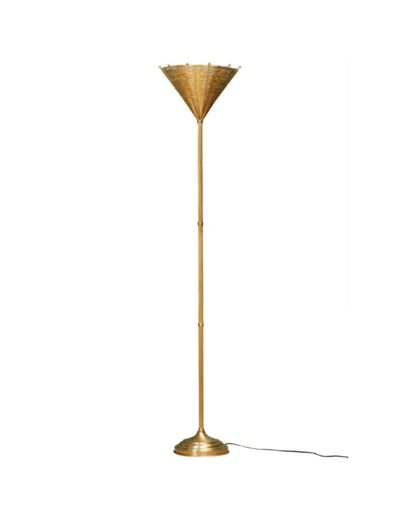 Lampadaire métal doré Osiris 28x150cm