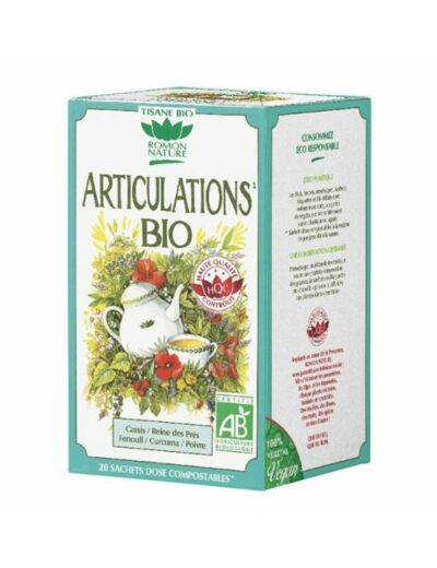 Tisane articulations bio-20 sachets-Romon Nature