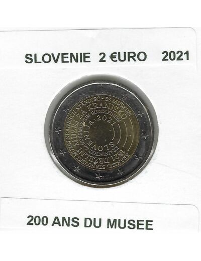 SLOVENIE 2021 2 EURO COMMEMORATIVE 200 ANS DU MUSEE SUP