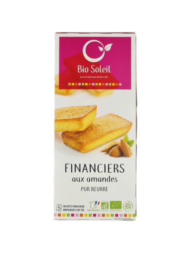 Financiers Pur Beurre aux Amandes Bio 125g