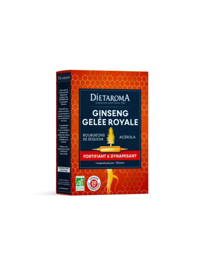 Ginseng Gelée royale-20 ampoules-Dietaroma