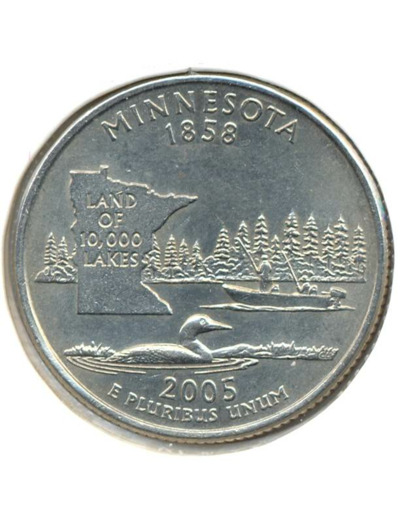 AMERIQUE (U.S.A) 1/4 DOLLAR 2005 P MINNESOTA SUP