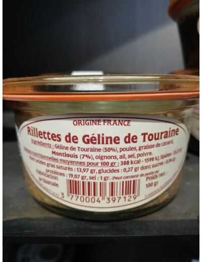 Rillettes de Géline de Touraine