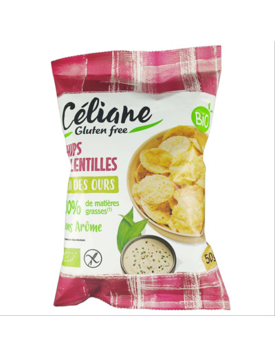 Chips de Lentilles Ail des Ours Bio 50g