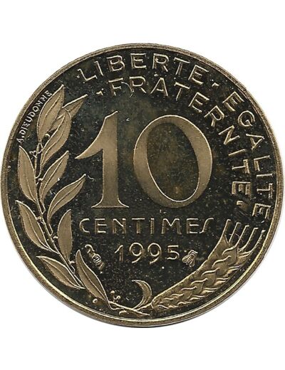 FRANCE 10 CENTIMES LAGRIFFOUL 1995 BE