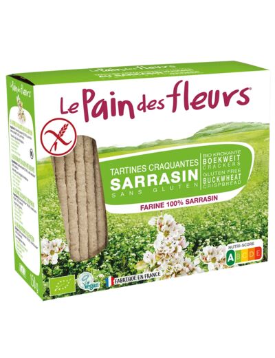 Tartines craquantes Bio Sarrasin-150 ou 300g-Le Pain des fleurs