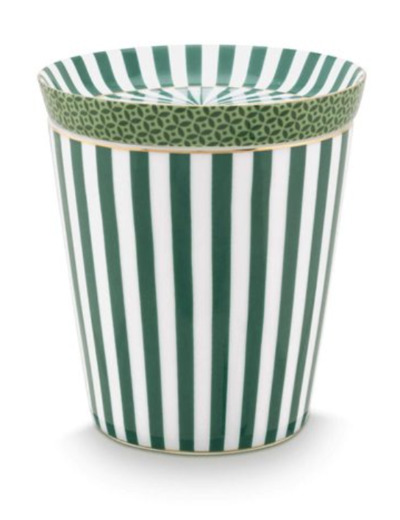 Gobelet vert rayé Pipstudio