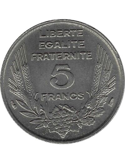 FRANCE 5 FRANCS BAZOR 1933 L.BAZOR serre TTB+