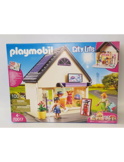 PLAYMOBIL CITY LIFE 70017 LA BOUTIQUE DE MODE BOITE NEUVE