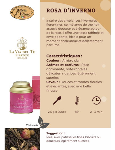 Thé Noir Rosa d'Inverno Doypack 50G