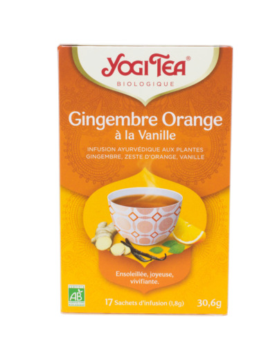 Infusion Ayurvédique Gingembre Orange à la Vanille Bio 17 Sachets