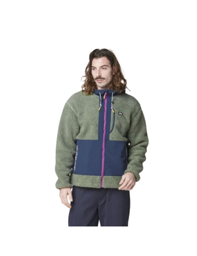 Polaire PICTURE Pemberton Zip Fleece Green Spray